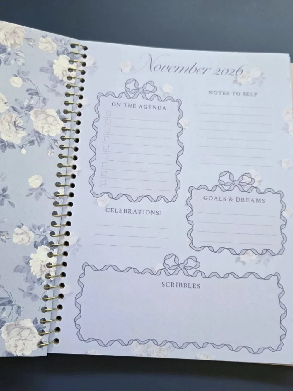 LoveShackFancy x Target - Yoobi Everblooming Rosettes planner case ruffles